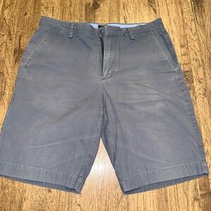 J.Crew Rivington  Men’s Chino Shorts Blue Size 32W Flat Front Casual Classic